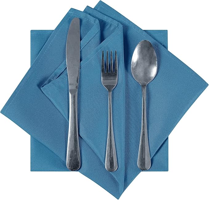 Cloth Napkins 20x20 inch Washable Polyester Dinner Napkins Soft Table Napkins - Image 3