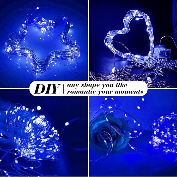 ZGWJ 12 Pack Fairy Lights Battery Operated, 7ft 20 Mini LED Fairy String Lights - Image 4