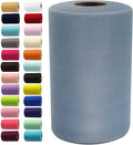 Dusty Blue Tulle Fabric Rolls 6 Inch by 100 Yards Fabric Spool Tulle Ribbon by IONTACH