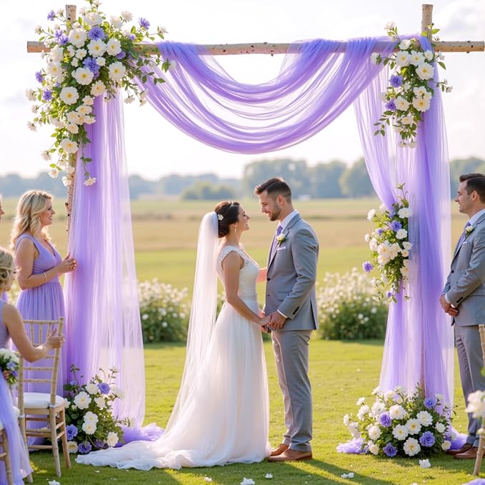 Lavender Purple Arch Draping Fabric - Image 3