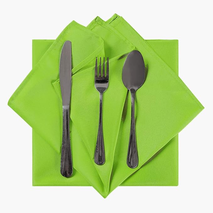 Cloth Napkins 17x17 inch Washable Polyester Dinner Napkins Soft Table Napkins - Image 4