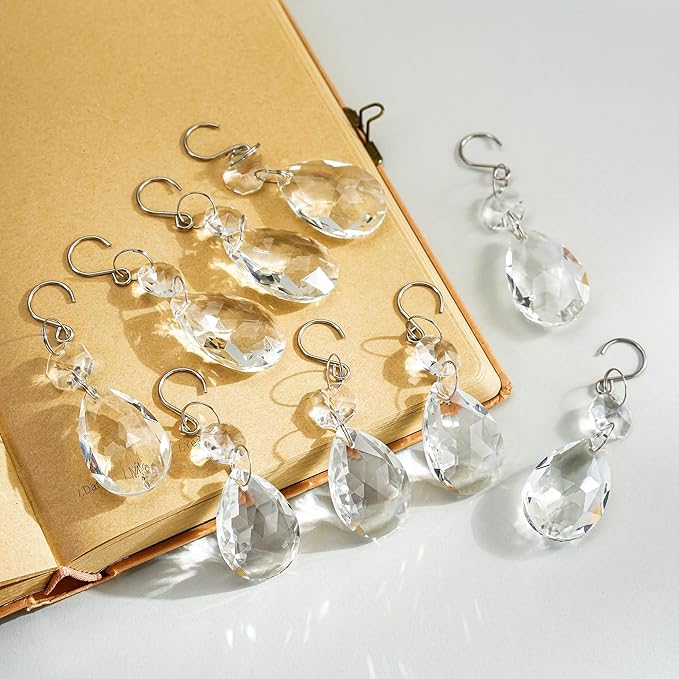 H&D HYALINE & DORA 3Inch Crystal Suncatcher Bauhinia Prisms Pendants 10Pcs - Image 4