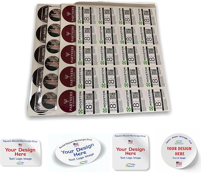 Custom Stickers Vinyl Waterproof Dishwasher Safe, UV Resistant 1.5-10 in. Make by avgrafx