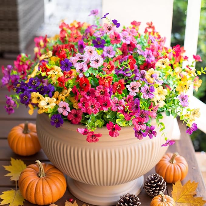 HyeFlora Artificial Flowers for Outdoor Indoor Garden Home Decoration, Faux by HyeFloraartificialflowers