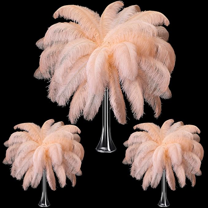 Maitys 90 Pcs Large Natural Ostrich Feathers Bulk 14-16 Inch 12-14 Inch 10-12 by Maitys