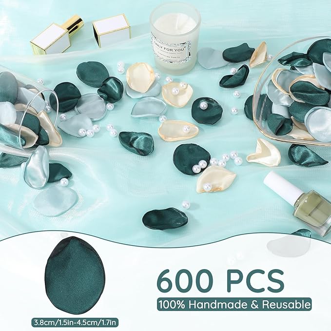 Suream 600PCS Silk Rose Petals, Mixed Color Artificial Flowers Petals, - Image 2