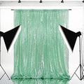 Eternal Beauty Mint Green Sequin Backdrop, 10x10 Ft Glitter Background Curtains by EternalBeauty