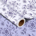 WRAPAHOLIC Jumbo Reversible Floral Wrapping Paper Roll by WRAPAHOLIC