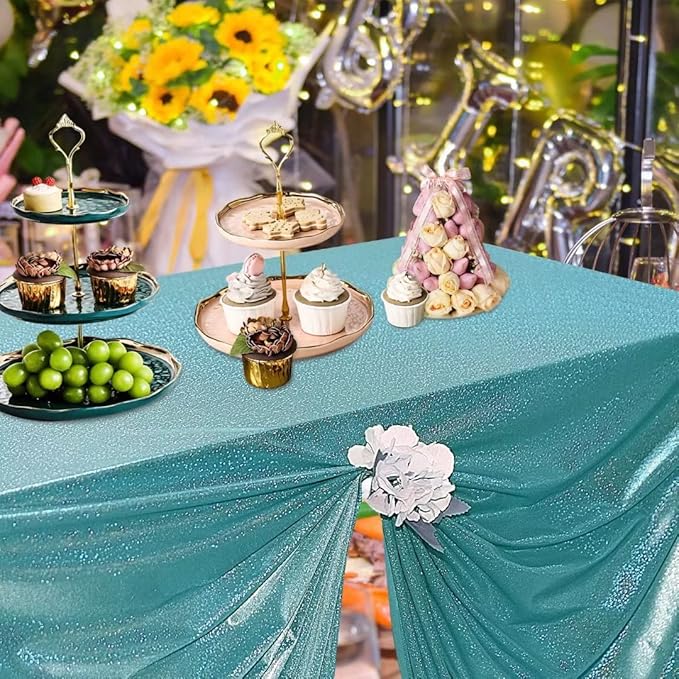 Fitable Sequin Tablecloth for Parties 60x84 Inch - Image 2