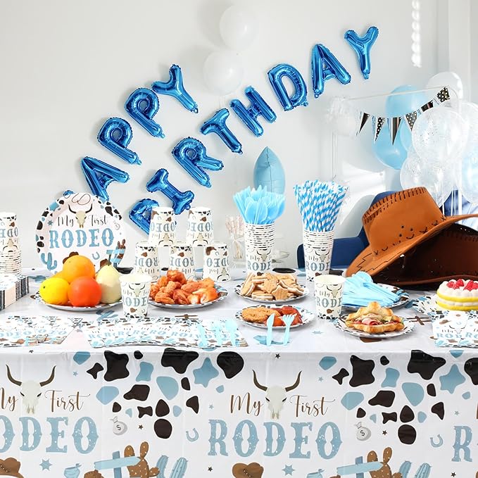 452 Pcs First Rodeo Decorations Boy - Image 4
