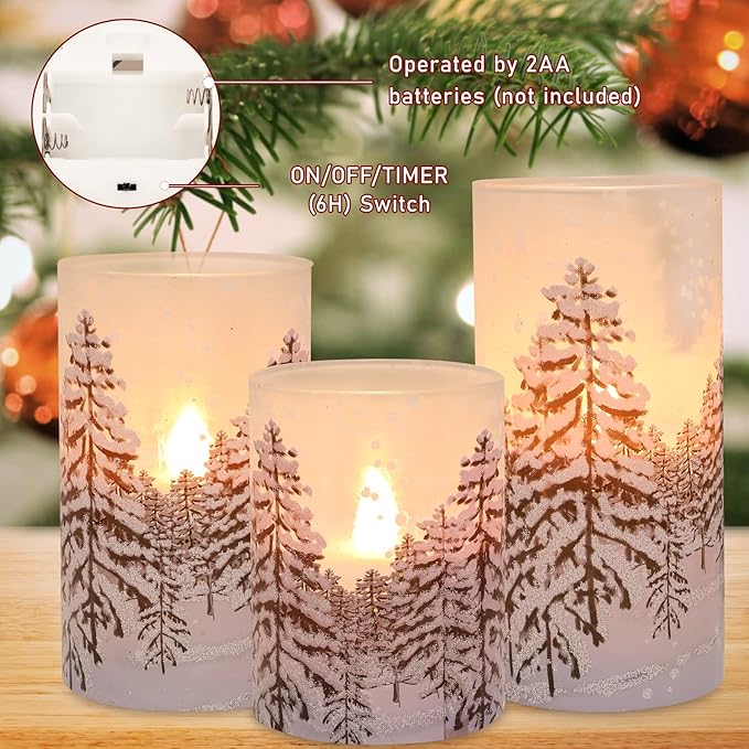 Silverstro Christmas Tree Flameless Candles - Image 5