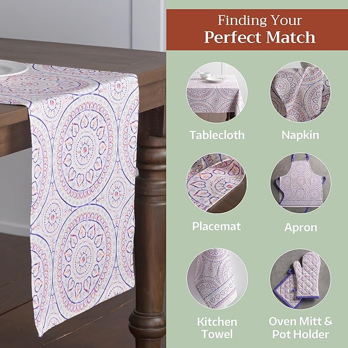 Maison d' Hermine Table Runner 100% Cotton Single Layer Table Runners 72 inches - Image 5