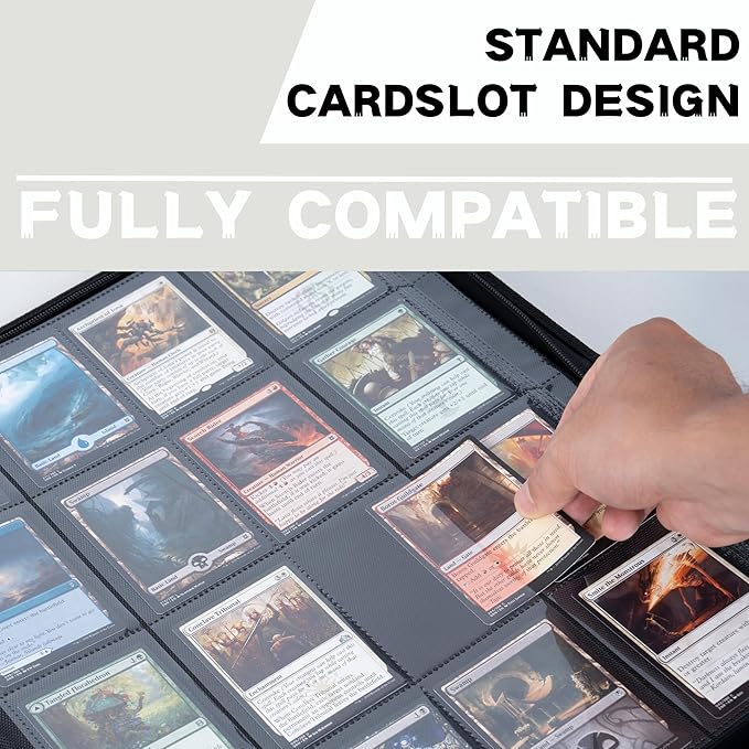 1600+ Pockets Trading Card Binder, 16-Pocket Card Ablum Compatible - Image 5