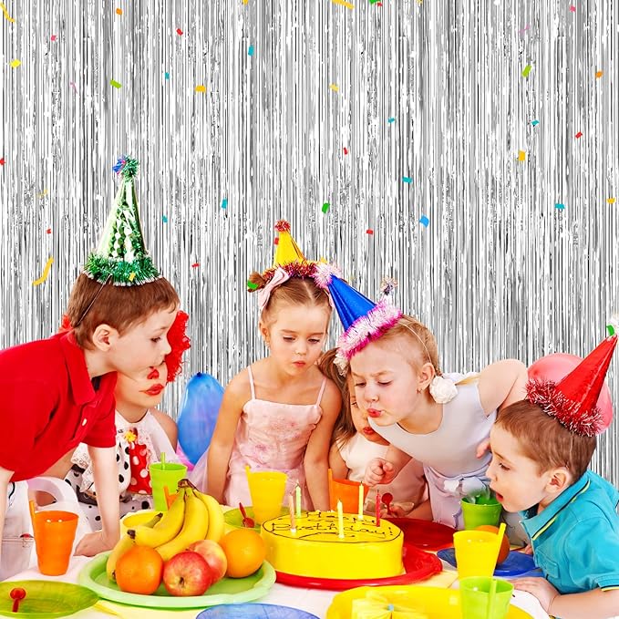 Silver Foil Curtain Backdrop - Image 6