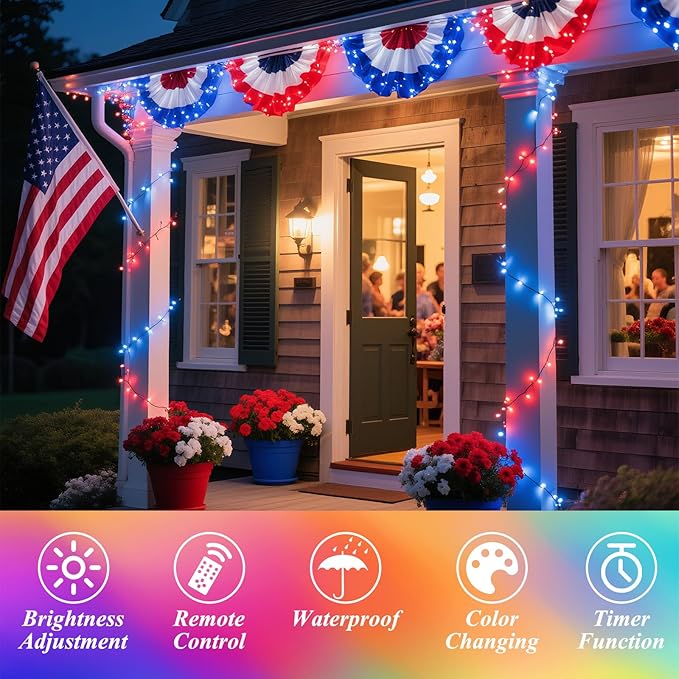 200 LED Christmas Lights Color Changing, 35 Colors 66FT Halloween String Lights - Image 5