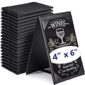 Gerrii Leatherette Table Tents Black PU Leather Menu Covers Bulk Double Sided by Gerrii