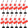 12 Pack Canada Desk Flags Set, Canadian Small Mini Table Office Flags by BCLin