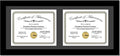 Creative Picture Frames 10X24Bk-B Black Horizontal Double Diploma Frame by CreativePictureFrames