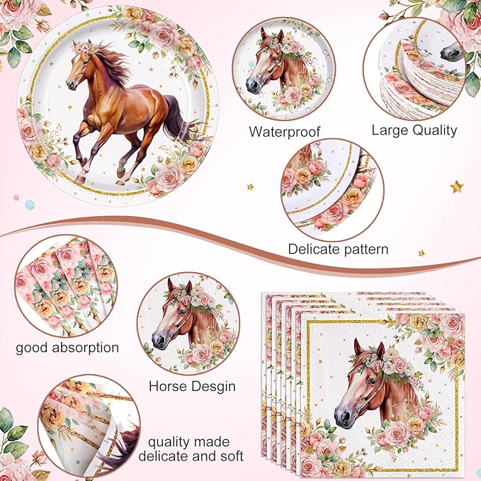 452 Pcs Horse Birthday Decorations - Image 3