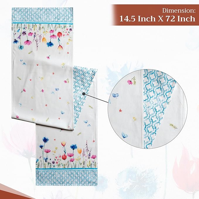 Maison d' Hermine Table Runner 100% Cotton Double Layer Table Runners 72 inches - Image 4