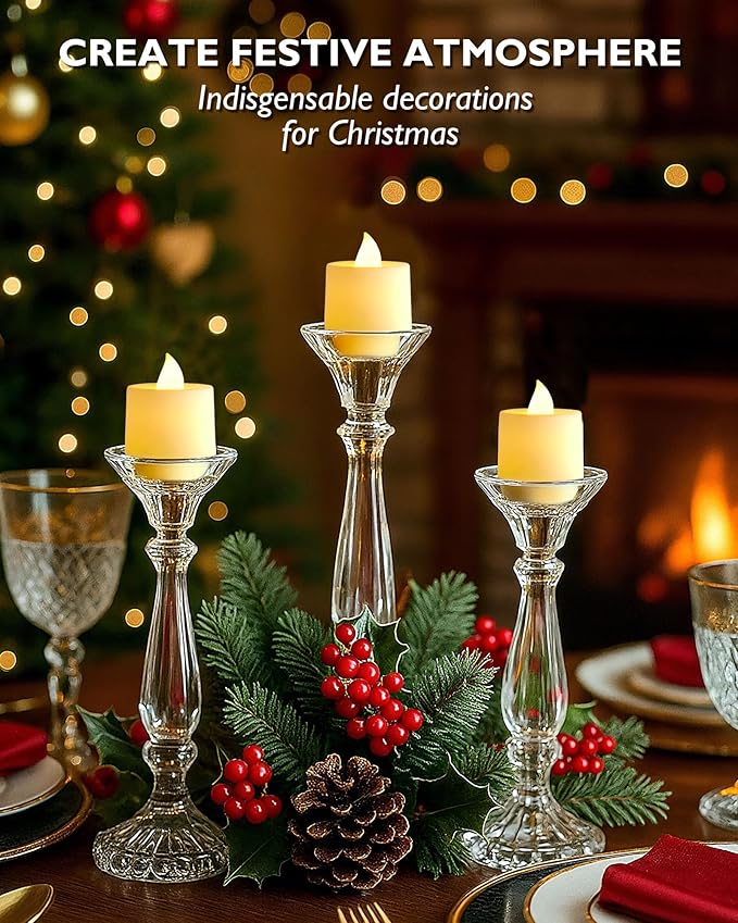 Amagic 12/24/50/100/150 Pack LED Tea Lights, Flameless Votive Candles, Battery - Image 8