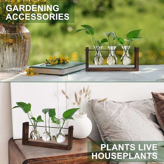 YIBOT Wall Hanging Planter Propagation Station, Plant Terrarium - Image 6