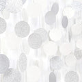 Glitter Silver White Party-Decorations Streamers - 52Ft Birthday Hanging Paper by Hugtmr