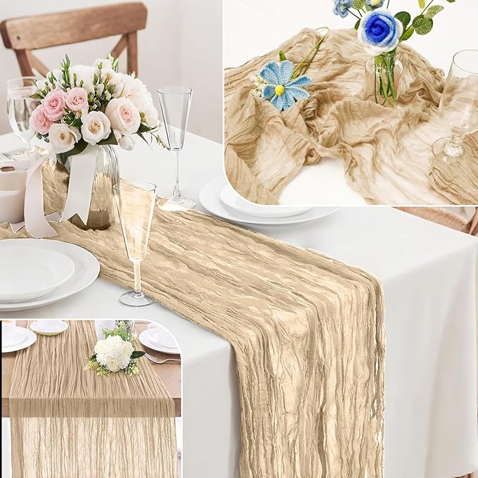 Cheesecloth Table Runner 10FT - Image 7