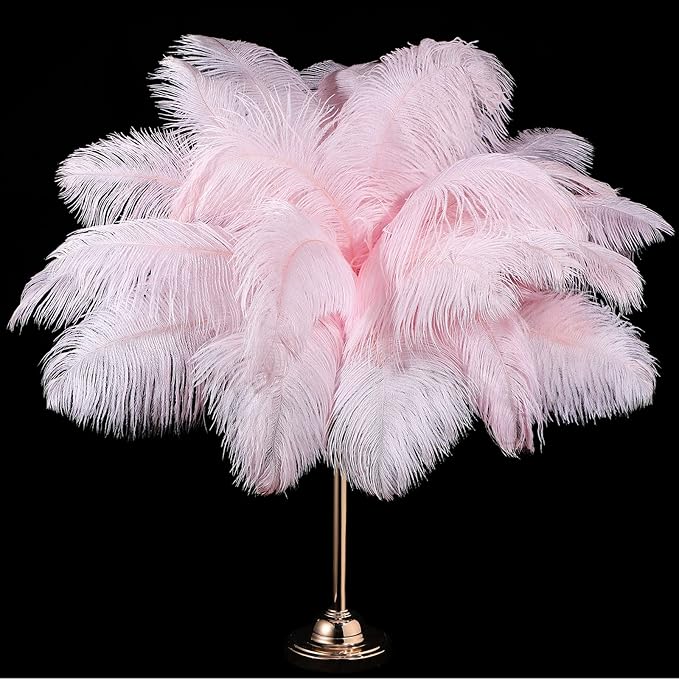 Retrowavy 30 Pcs 18-20 Inch Large Natural Ostrich Feathers Bulk by Retrowavy