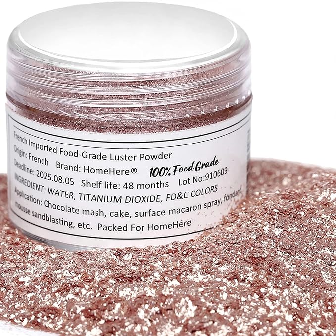 HomeHere Edible Luster Dust Food-Grade Glimmer Powder Glitter - Image 3