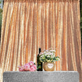 JYFLZQ Rose Gold Sequin Backdrop Curtains 10ft x 10ft 1 Panel Glitter Photo by JYFLZQ