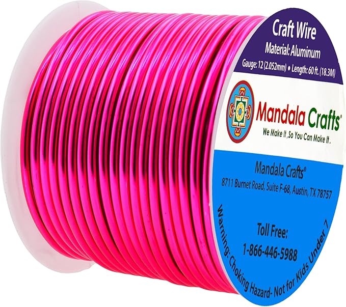 Mandala Crafts 12 Gauge Anodized Aluminum Craft Wire - Image 2