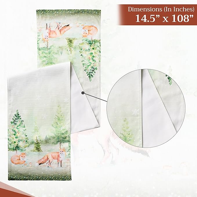 Maison d' Hermine Table Runner 100% Cotton Double Layer Table Runners 108 - Image 4