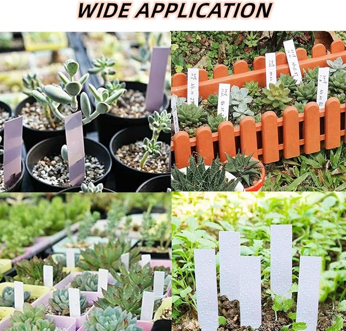 YaeCCC 1000 Pcs 4 Inches Plant Labels Plastic Plant Tags Nursery Garden Labels - Image 6