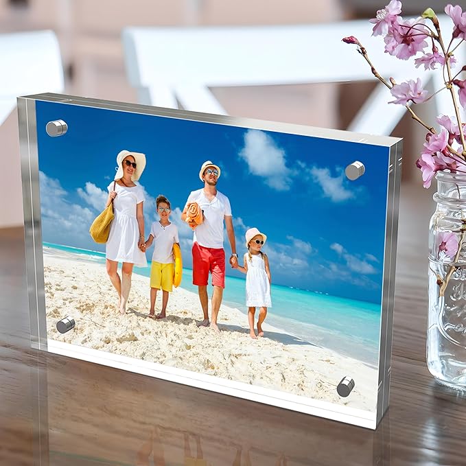 5x7 Inches Acrylic Picture Frames 3 Pack, Double Sided Magnetic Photo Frames - Image 8