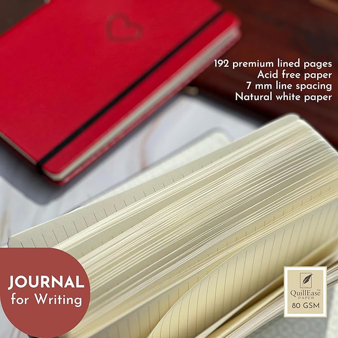 SETTINI Lined Journal, 192 Archival-Quality Pages, QuillEase Bleed-Free Paper - Image 8