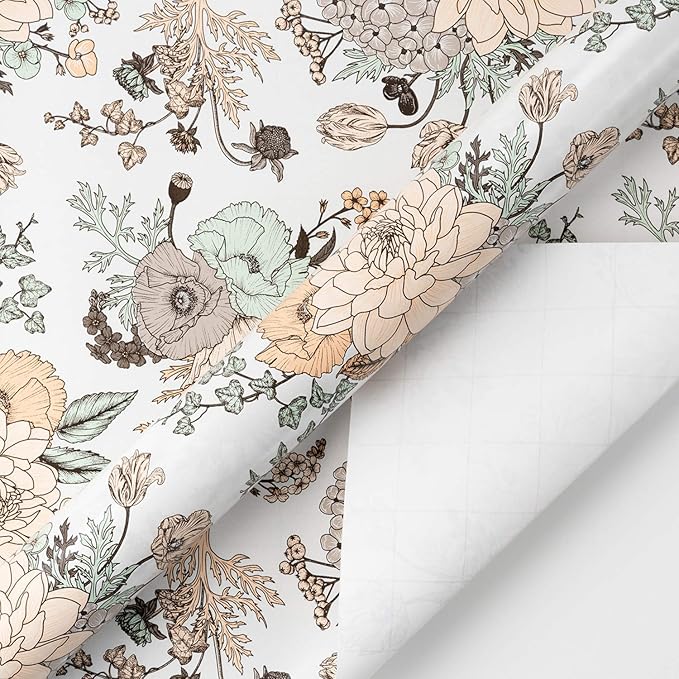 WRAPAHOLIC 30 Inch Jumbo Floral Wrapping Paper - Image 3