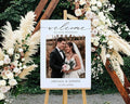 Welcome Wedding Signs, Minimalist Photo Wedding Sign Decorations Signage 12" X by CENOVACY