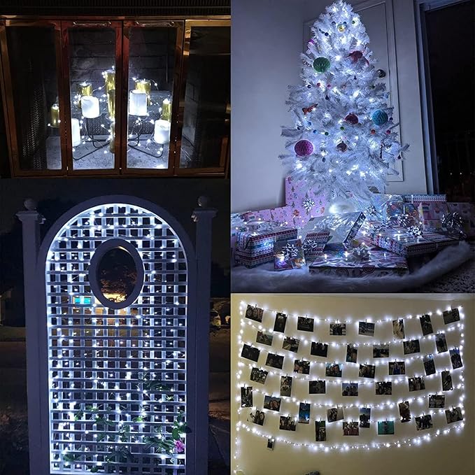 66Ft 200 LED Fairy Lights Plug in, Waterproof String Lights Outdoor & Indoor 8 - Image 6