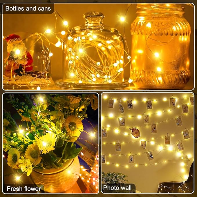 Aogist 50 Pack Fairy Lights 3 Modes 7ft 20 LED Waterproof, Battery Operated - Image 6