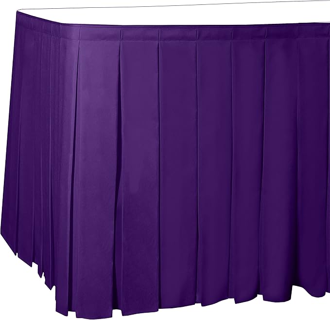 Ultimate Textile Pleat Polyester Fabric Table Skirt by UltimateTextile
