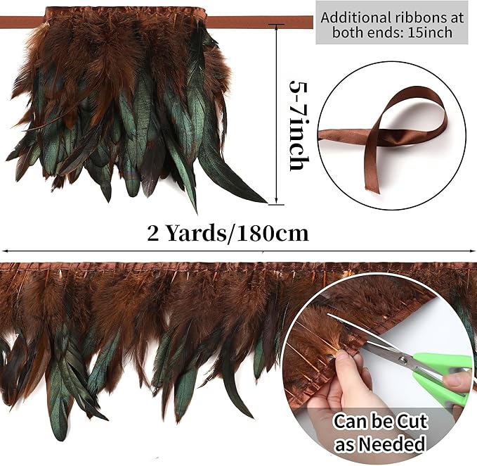 Holmgren 5-7inch Rooster Feathers Trim - Image 4