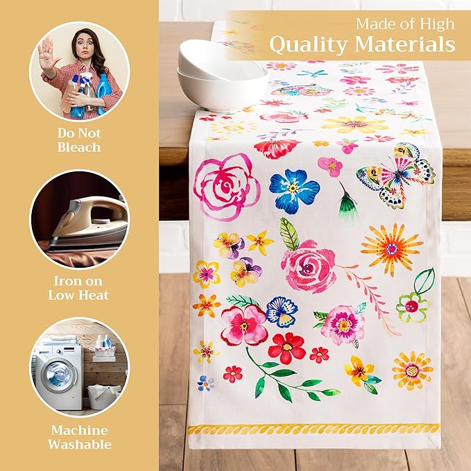 Maison d' Hermine Table Runner 100% Cotton Single Layer Table Runners 108 - Image 3