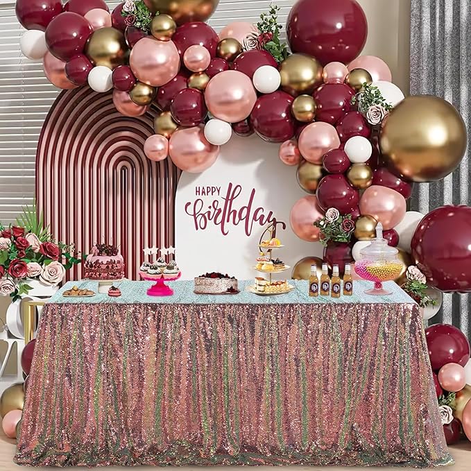 QueenDream Sparkly Sequin Tablecloth by QueenDream