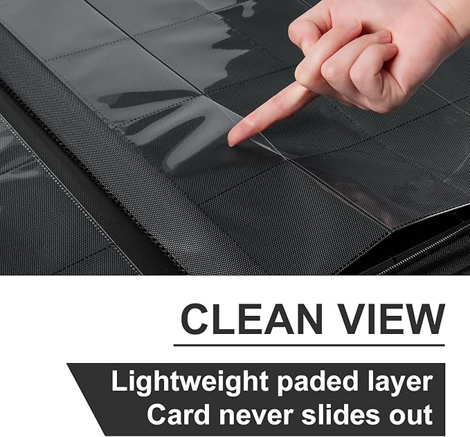 Premium Card Binder 16 Pocket, GEAoffice PU Cover Trading Card binder - Image 3