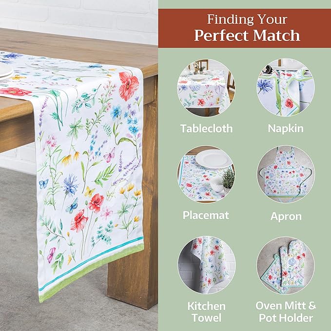 Maison d' Hermine Table Runner 100% Cotton Single Layer Table Runners 72 inches - Image 5