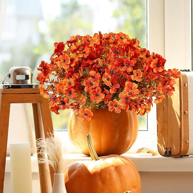 Artificial Fall Flowers Faux Mums - Image 7