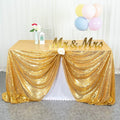 ShinyBeauty Sequin Tablecloth 72x72-Inch Gold Square Sequin Table Cover Glitter by ShinyBeauty
