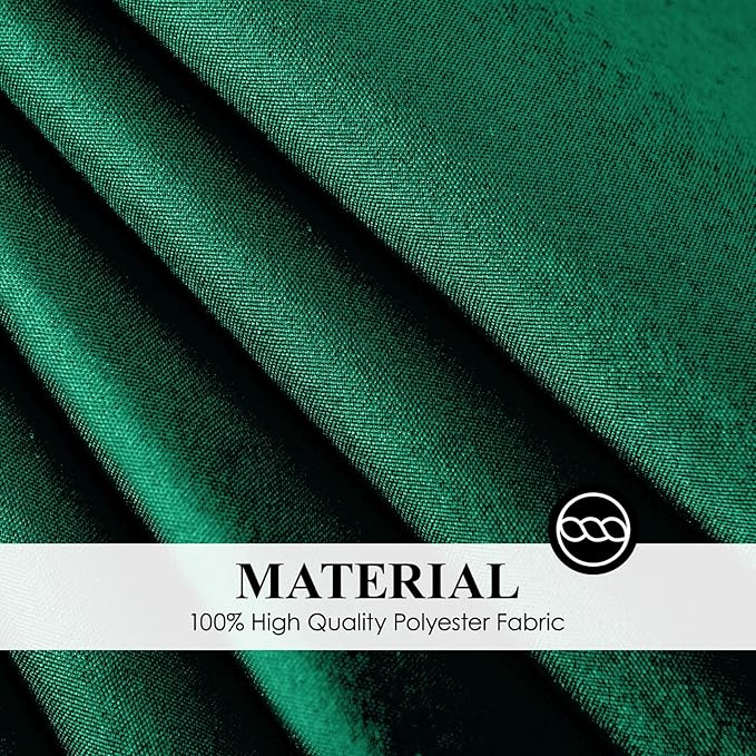 Round Tablecloth 6 Pack 108 Inch Dark Green Tablecloths Washable Decorative - Image 5