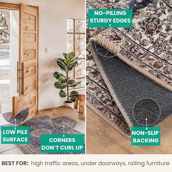 Bloom Rugs Washable Non-Slip 4' x 6' Rug - Image 4